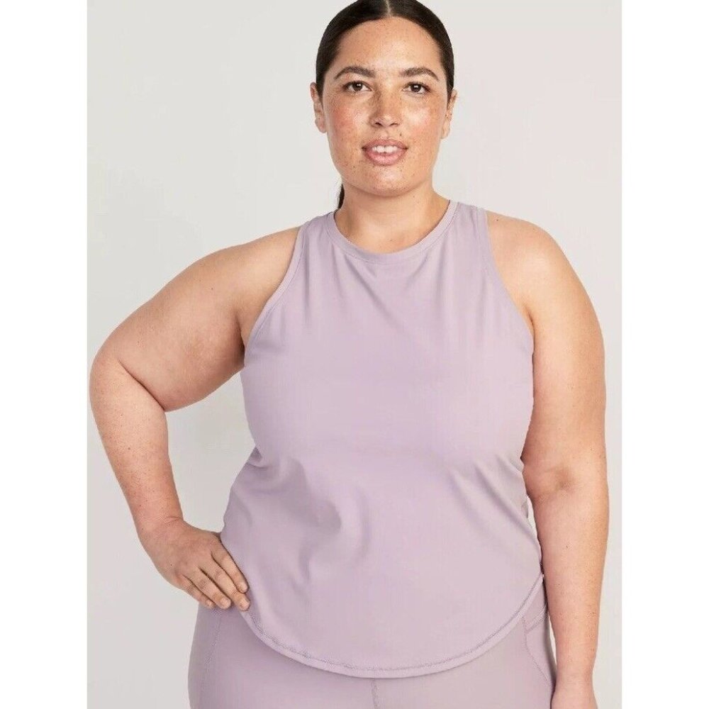 Old Navy Active PowerSoft‎ Tank Top Plus 4X Racerback Go Dry Wanderlust New